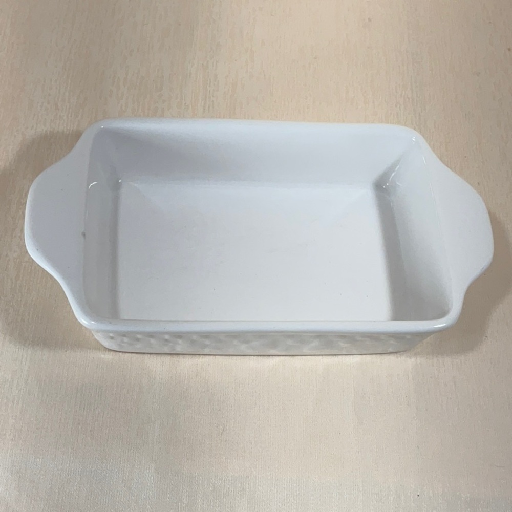 Signature White Ceramic Rectangular Bakeware